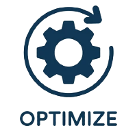 An icon showing optimization.