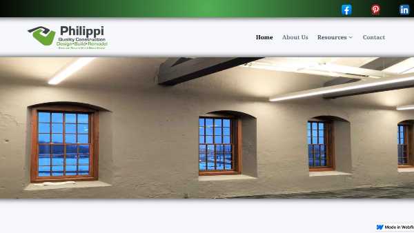 Philippi Quality Construction homepage image.